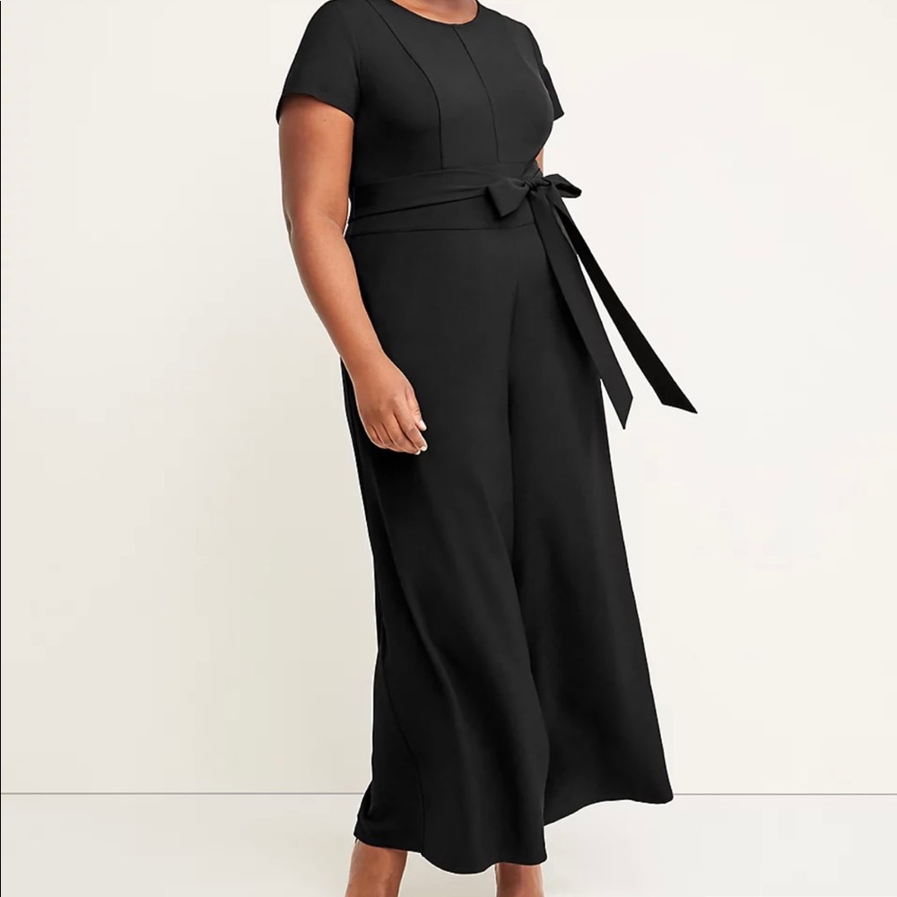 NWT Lane Bryant Lena Wide Leg Crop Jumpsuit Size 18